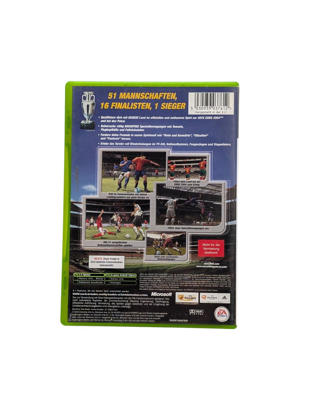 Microsoft Giochi: UEFA Euro 2004 Xbox Classic – Usato da Domat/Ems venduto da IsseldorsShop 1