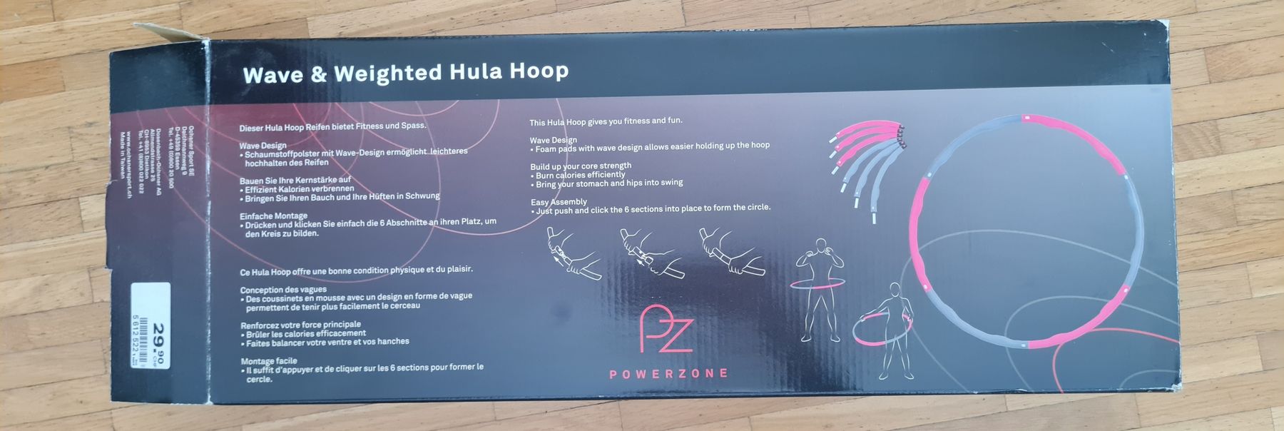 Powerzone Hometrainer: wave and weighted hula hoop – Gebraucht aus Zürich von sut_p8tl