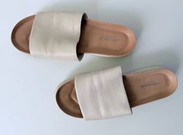 VAGABOND Pantoletten beige Leder Grösse 39