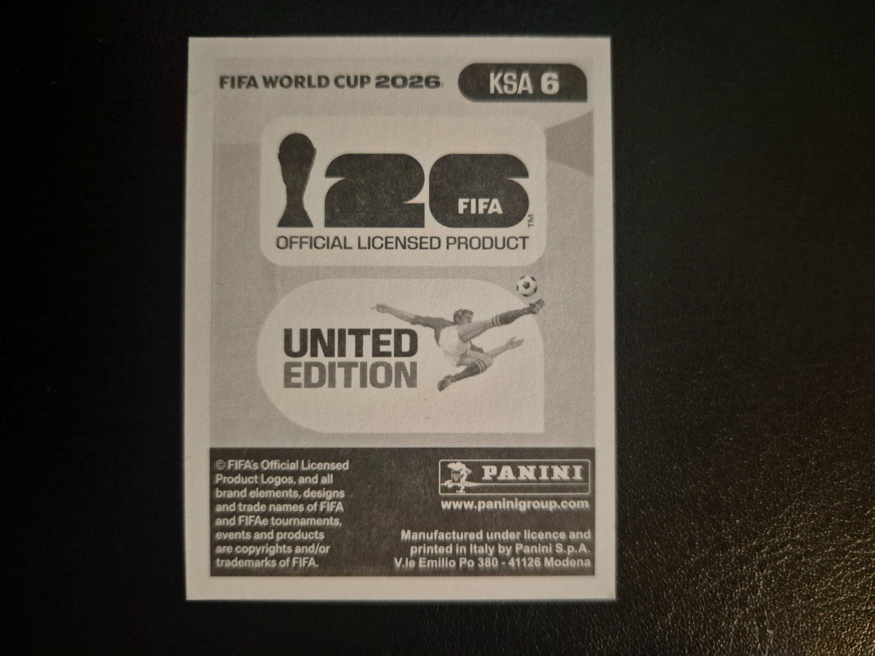 Panini Sammelbilder & Trading cards: Panini WM 26 KSA 6 – Neu (gemäss Beschreibung) aus Rorschacherberg von AJ3108 1