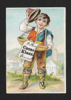 Chromo Cacao Klaus: Garçon avec chapeau (1910s)
