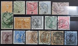 Portugal ex. Kat. 125-166 (*)/gest. 1895/1910 (Kat. 166 mit