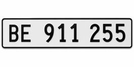 BE 911 255 Autonummer Bern – Startpreis CHF 1.–