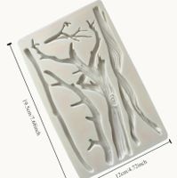 Silikonform Äste Zweige Baum Holz Deko Basteln