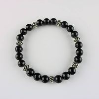Edelstein-Armband Turmalin schwarz - Ø 8