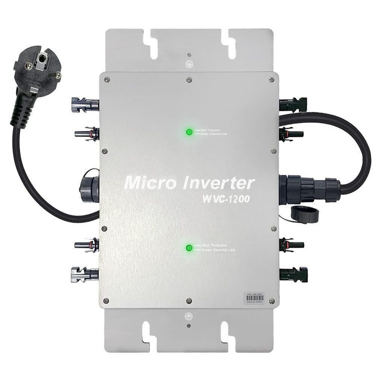 Micro Wechselrichter Balkonkraftwerk 1200 Watt WVC-1200 Micro Inverter  Solar PV 