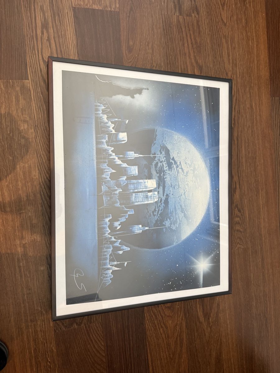 Poster & Bilder: Gerahmtes Bild, Science-Fiction Stil, Spray Technik Kunst – Gebraucht aus Zürich von yurt7 1