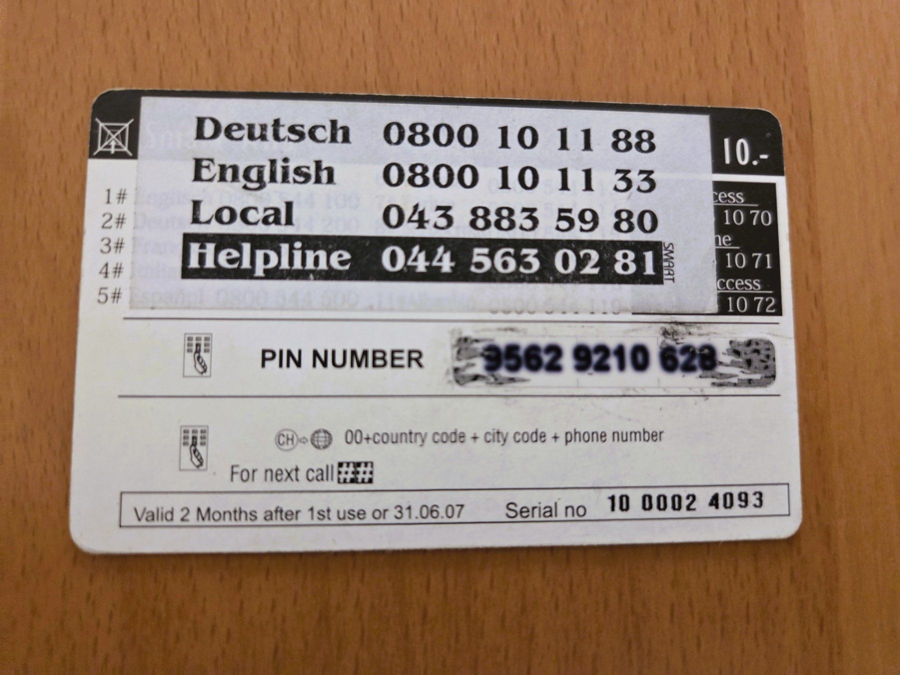 Schede telefoniche: PREPAID - SCHWEIZ – Usato da Brüttisellen venduto da Nighttrain 1