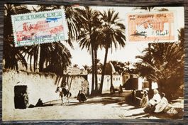 TR59 Carte Postale Tunisie 1928 to Suisse