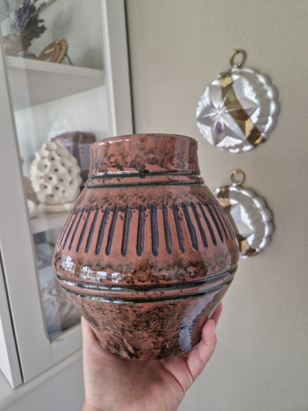 Vasi & Recipienti: Wunderschöne Vintage Vase in braun – Usato da Obfelden venduto da Vintage-to-go