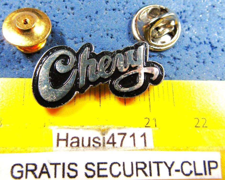 CHEVY SCHRIFTZUG CHEVROLET US-CAR AUTO LOGO PIN TOP-QUALITÄT (Gebraucht ...