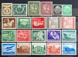 DEUTSCHES REICH: Ein Lot Postfrischer ** aus 1939–1944