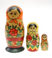 3 -teilige russische Matrjoschka -  Babuschka (00112)