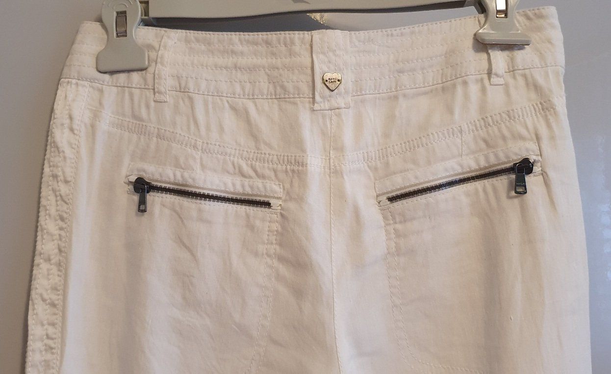 Marc Cain Pantaloni: Leinenhose von Marccain, Grösse 40 – Nuovo (secondo la descrizione) da Unterentfelden venduto da LookoutMt 5
