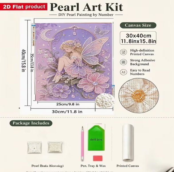 Kit bricolage: Diamond Painting Perlen Blumenfee-10-Perlen-726 – Nuovo e nell'imballaggio originale da Obergösgen venduto da Diydiamant 2