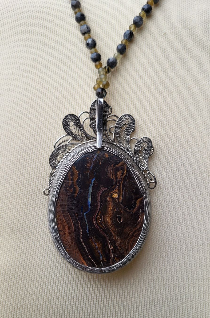Catenine: Collier avec opal naturelle – Nuovo (secondo la descrizione) da Fribourg venduto da VictoriaShop7 6