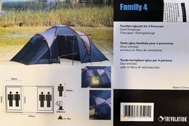 Trekkingzelt Trevolution Family 4 Personen neu