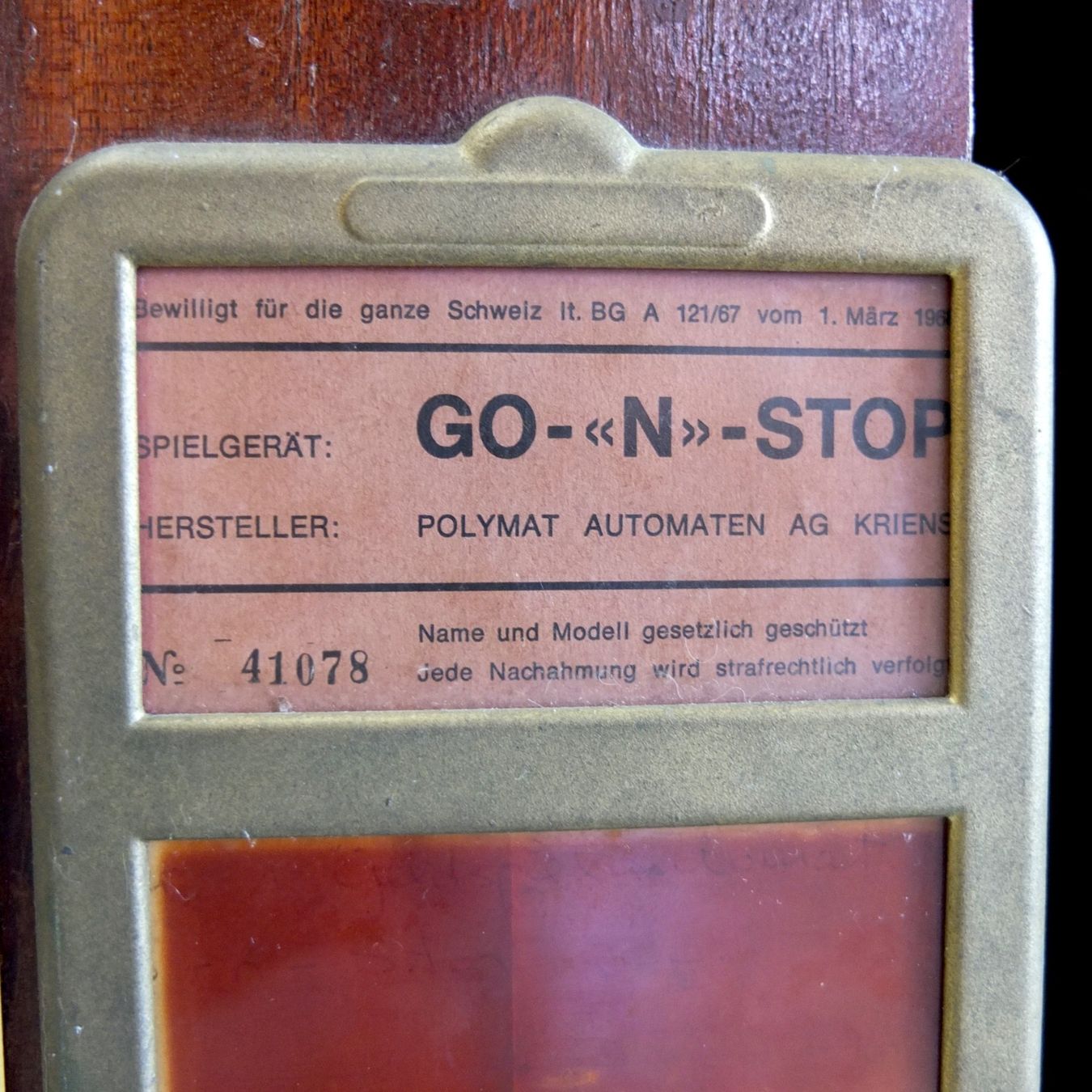 Slot Machine: Go-n-Stop Geldspielautomat 1968 – Usato da Basel venduto da Brocki-auf-dem-Wolf 6