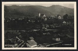 Entlebuch, Teilansicht mit Bahnhof und K