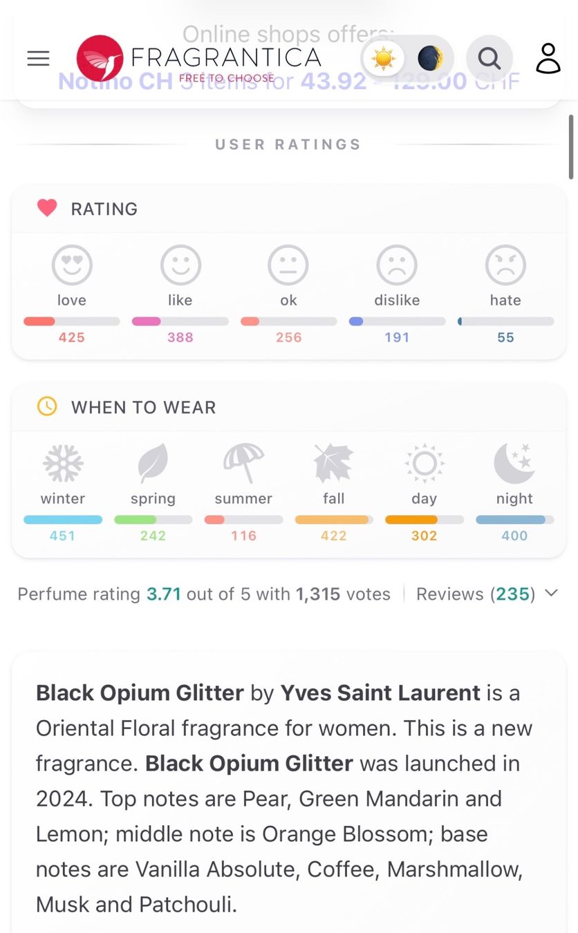 Saint Laurent Parfum & Eau de Toilette: Black Opium Glitter EDP Duftprobe 2ML – Gebraucht aus Zürich von deruja 4