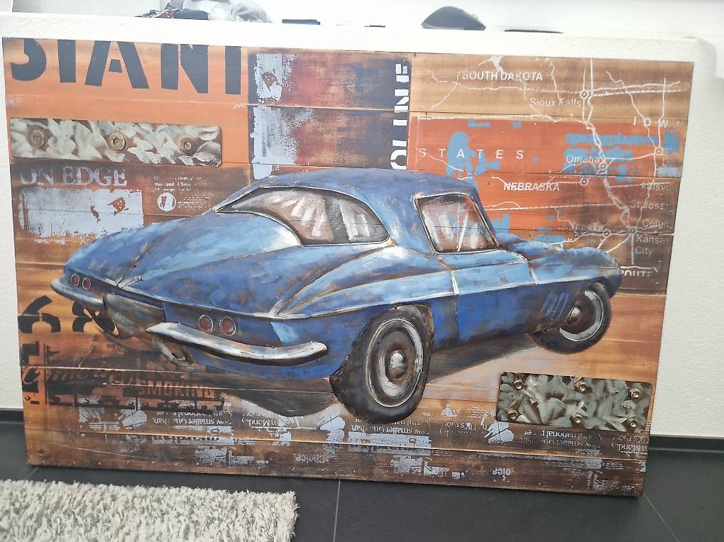 Poster & Bilder: Metallbild Auto 3D – Gebraucht aus Wald ZH von mcbento