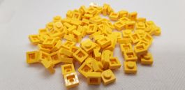 Lego 100 Stk. Plate 1x1 gelb (neu)