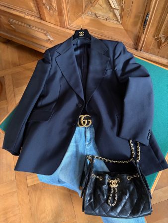 PKZ TESSUTO MODESTO BERTOTTO Blazer Gr. 50 / Merino + Mohair