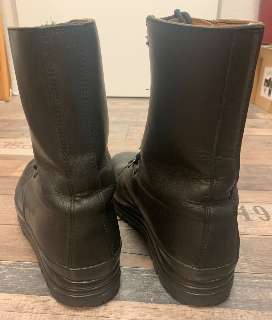 Schweizer Armee Herrenschuhe: Armee-Kampfstiefel KS90 - Gr. 40,5 / Leder – Gebraucht aus Gundetswil von Egro100 2