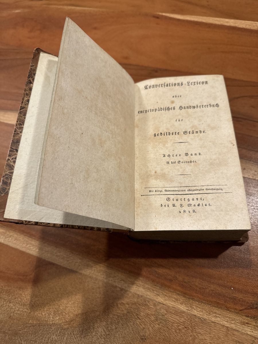 Bücher: Konversationslexikon Brockhaus von 1818 – Gebraucht aus Buttikon SZ von Micha1307 4