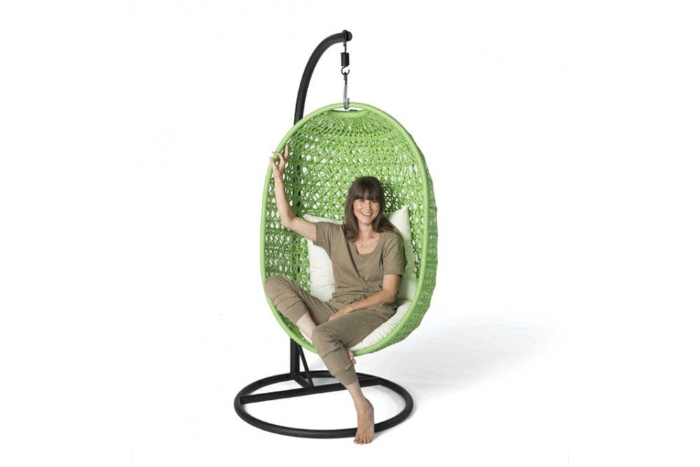 Gartenhängesitze: Rattan Hanging Chair grün – Neu und originalverpackt aus Bern von rattan-lounge