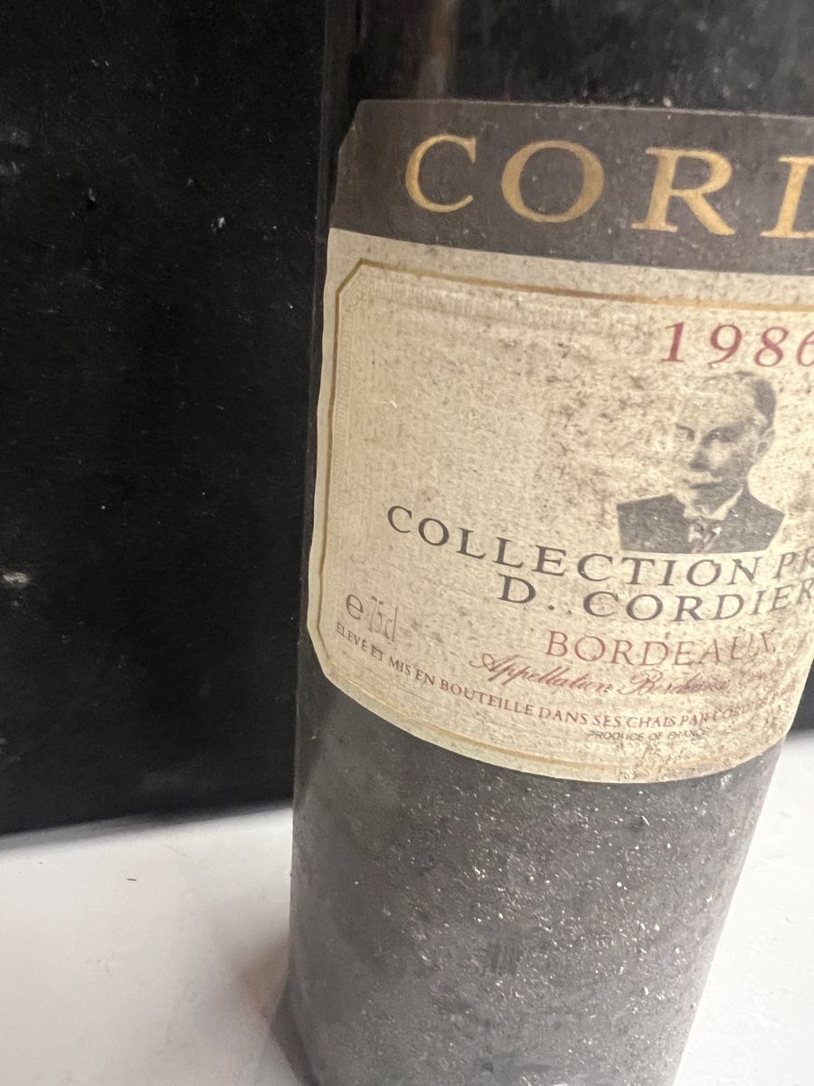 Vino: CORDIER COLLECTION PRIVÉE 1986 – Nuovo (secondo la descrizione) da Genève venduto da Leboucheoreilles 3