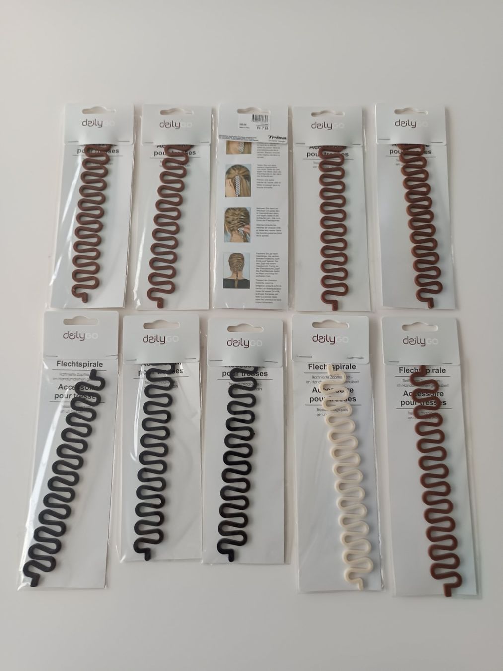 Accessori per capelli: 10 x Trisa Haareflechter – Nuovo e nell'imballaggio originale da Rüthi (Rheintal) venduto da Balty