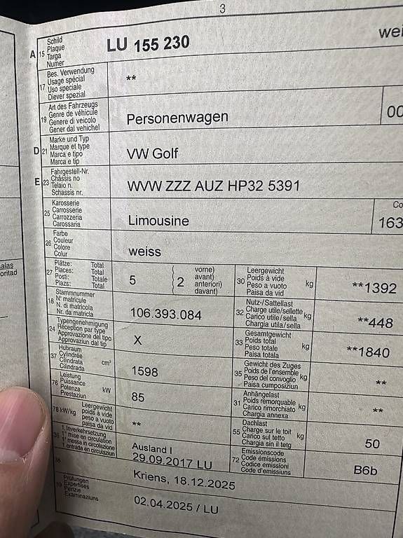 VW Autos: Wv golf 7 1.6 tdi – Gebraucht aus Emmenbrücke von ess_m5pq 4
