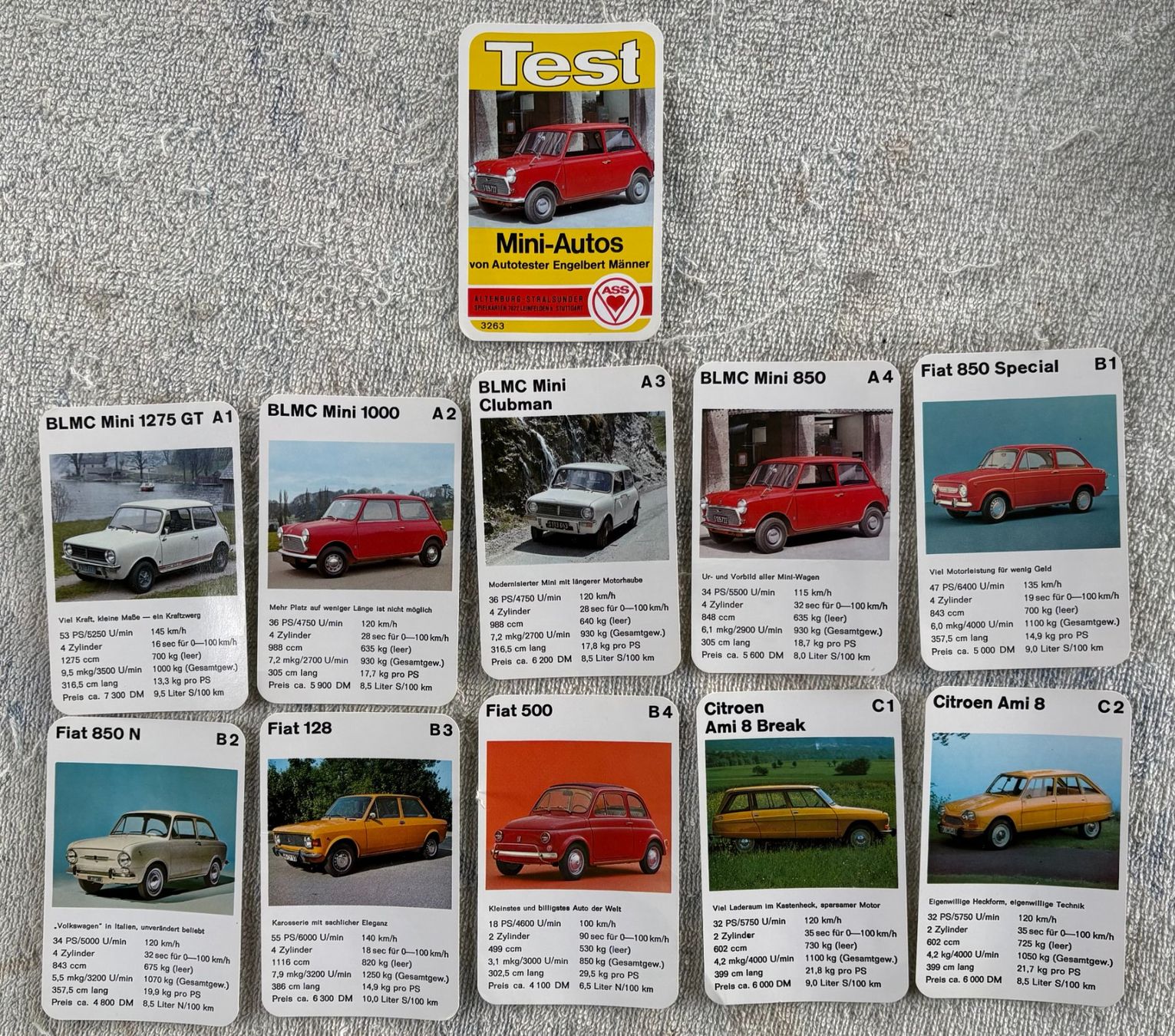 Giochi: QUARTETT MINI-AUTOS – Usato da Ostermundigen venduto da crazy-horse-1840 1
