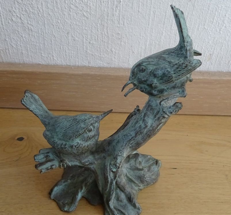 Alte Porzellan - Figur: 2 Vögel Auf Ast Sitzend (Gebraucht) In Amriswil
