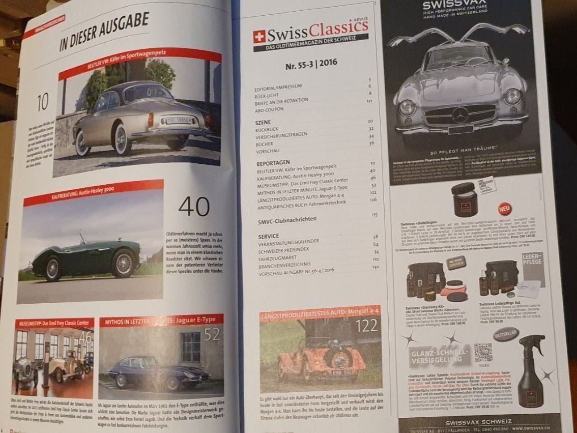 VW Accessori per altri veicoli: SwissClassics NR 55 Austin Healey 3000 Morgan 4/4 E Type xa – Usato da Flawil venduto da sr1_f6st 2