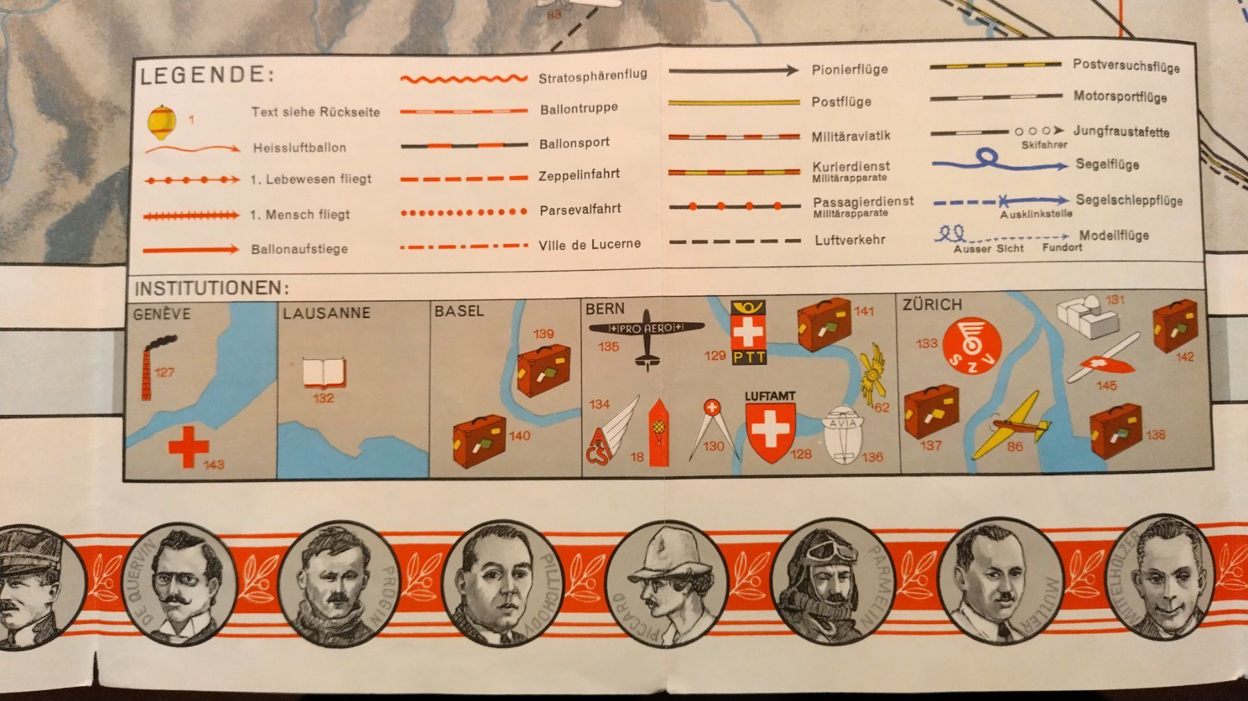 Cartine & Atlanti: Historische Karte der Schweizerischen Luftfahrt 1941 – Usato da Bellach venduto da JingleJerry 3