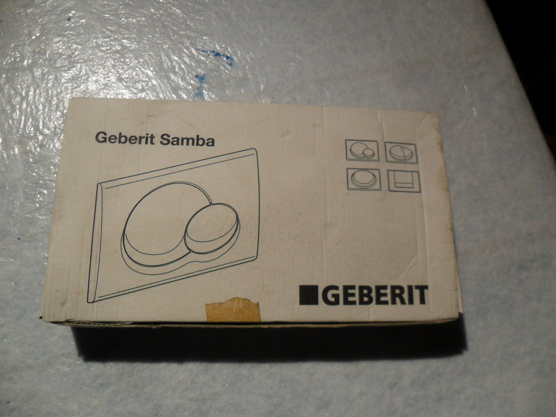 Geberit WC: GEBERIT Drückerplatte SAMBA, weiss – Neu und originalverpackt aus Aesch BL von isc_85jd 4