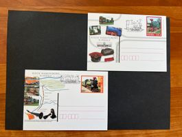 Polen 2 Postkarten Zug ** (B476)