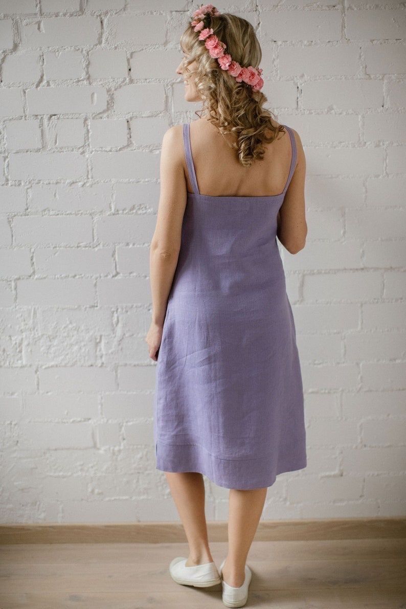 Vestiti: CozyBlue - Leinenkleid / robe en lin - S/M – Nuovo (secondo la descrizione) da Lausanne venduto da Etoile96 5