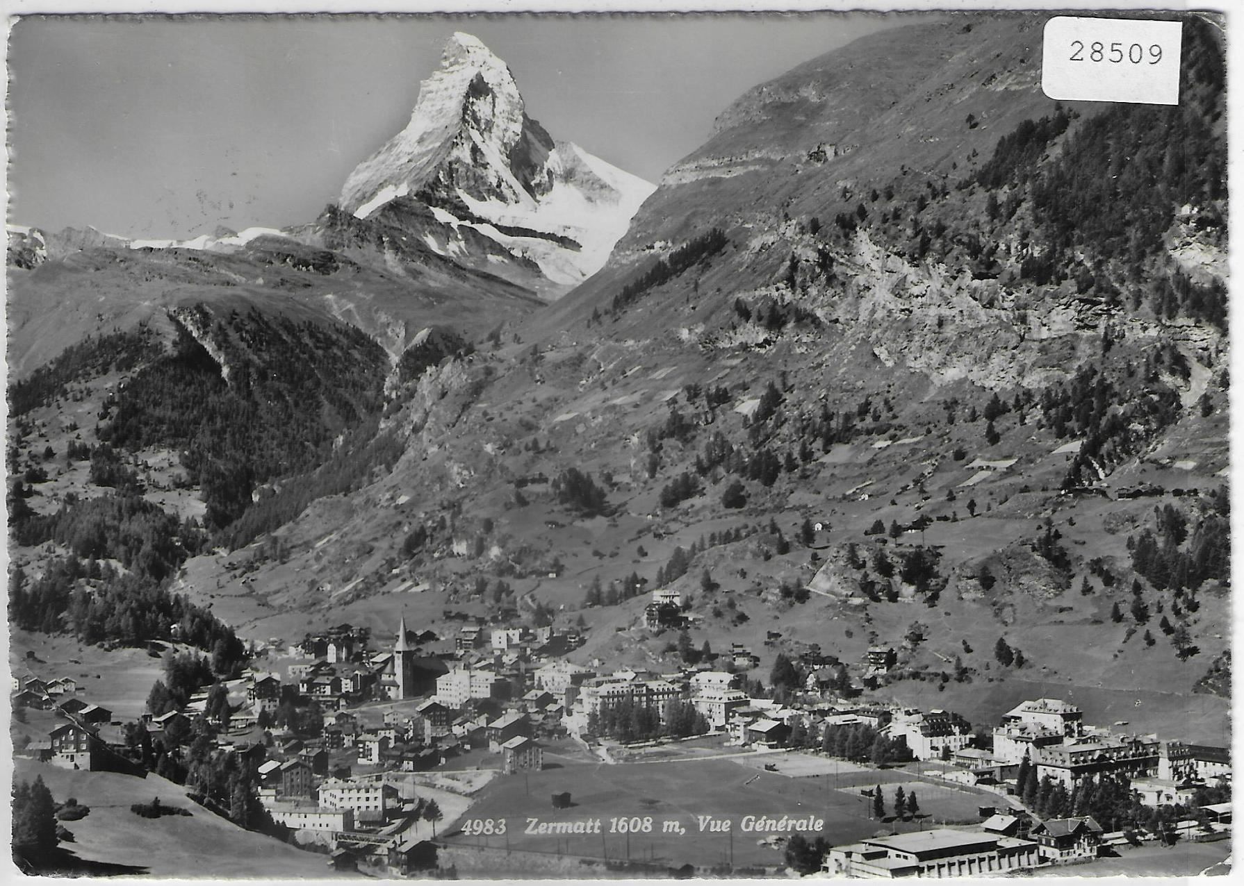 Cartes postales: Zermatt - Vue generale – D'occasion à Ettingen par Kartenplanet