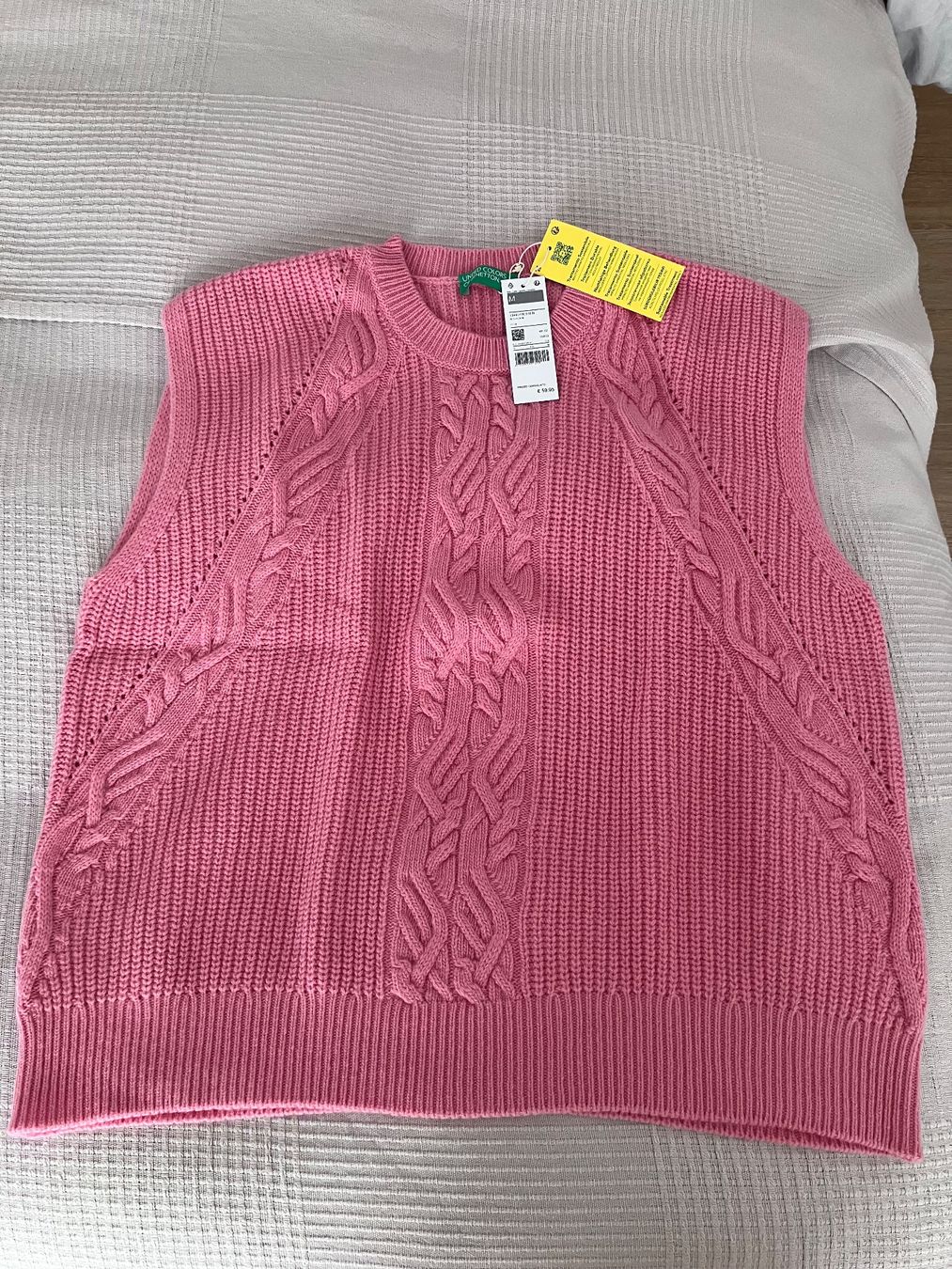 Benetton Giacche: BENETTON Pullunder aus Wolle Damen - Grösse M - rosa - NEU – Nuovo e nell'imballaggio originale da Baden venduto da Gigelitante