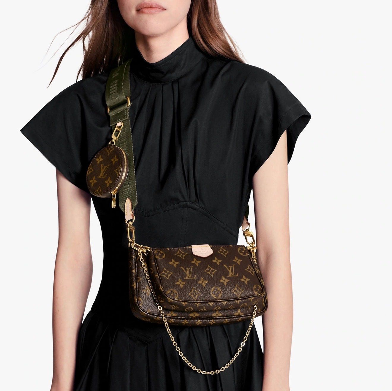 Louis Vuitton Borse da donna: Louis Vuitton Multipochette Khaki – Usato da Reinach AG venduto da RobbisB 2