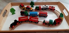 BRIO  -  Eisenbahn  -  Konvolut  -  Holz  -  Kunststoff 