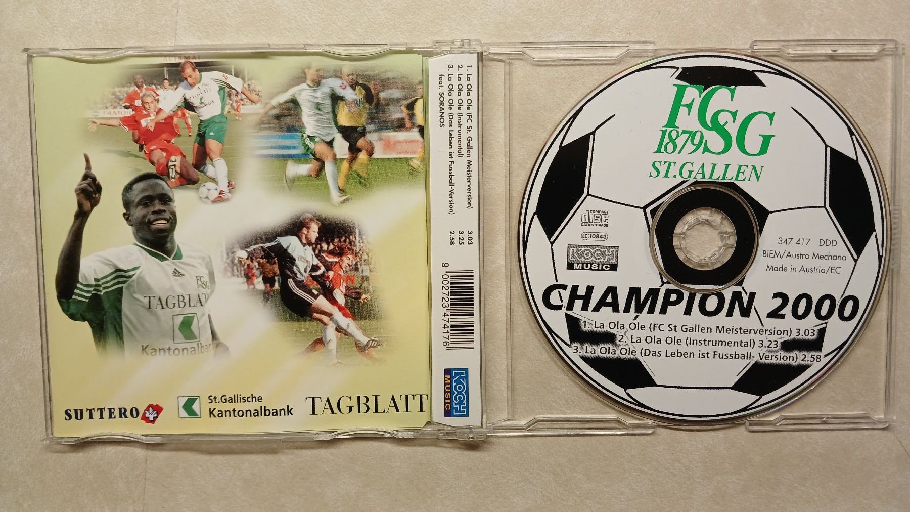 FC ST.GALLEN Champion 2000 (Singel CD) (Gebraucht) in hinwil für CHF 2 ...