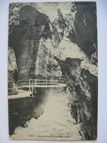 Cartoline postali: AK  Aareschlucht bei Meiringen – Usato da Gundetswil venduto da Egro01