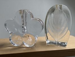 Glas Vasen, Vintage, Blockvasen.