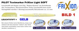 Pilot Leuchtstift Marker *** Frixion LIGHT SOFT *** GELB