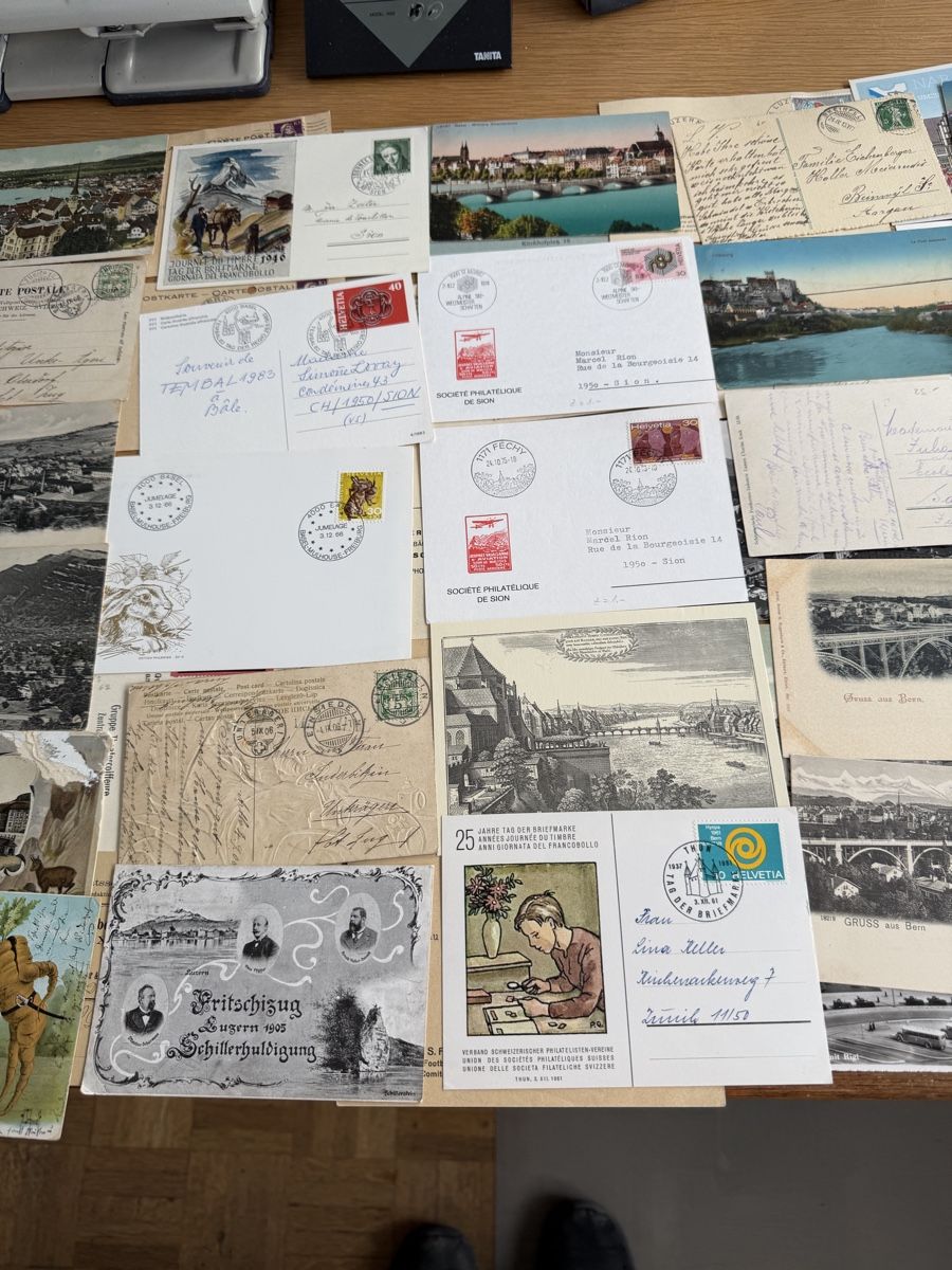 Cartoline postali: 110 AK/PK und Maximumkarten Schweiz ab Alt – Usato da Murgenthal venduto da Tina_4055 4