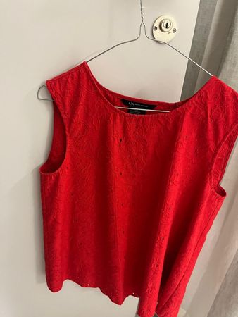 Rote Bluse für Frauen grösse M von der Marke Armani Exchange